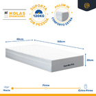 Cama Box + Colchão De Molas Ensacadas Classic Maxx White + Au