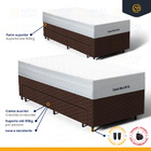 Cama Box + Colchão De Molas Ensacadas Classic Maxx White + Au