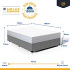 Cama Box + Colchão De Molas Ensacadas Classic Maxx White Casa