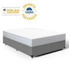 Cama Box + Colchão De Molas Ensacadas Classic Maxx White Casa