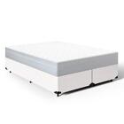 Cama Box + Colchão De Molas Ensacadas Classic Maxx White Quee