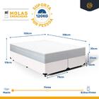 Cama Box + Colchão De Molas Ensacadas Classic Maxx White Quee