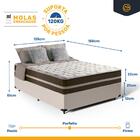 Cama Box + Colchão De Molas Ensacadas Classic Viúva 128 Cm