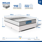 Cama Box + Colchão De Molas Ensacadas Double Face Essence Pro