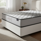 Cama Box + Colchão De Molas Ensacadas Double Face Essence Pro