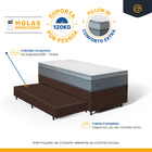 Cama Box + Colchão De Molas Ensacadas Pillow In Elite + Auxil