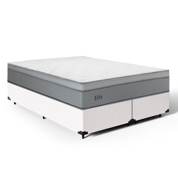 Cama Box + Colchão De Molas Ensacadas Pillow In Elite Queen 1