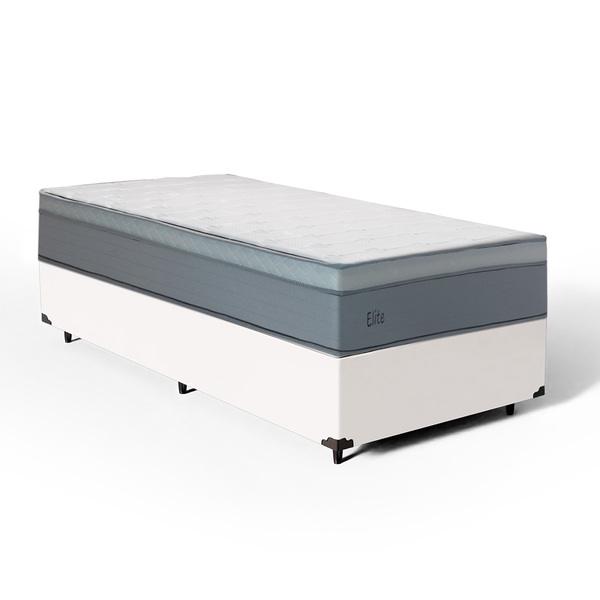 Cama Box + Colchão De Molas Ensacadas Pillow In Elite Solteir