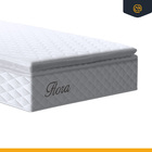 Cama Box + Colchão De Molas Ensacadas Pillow Top Flora + Auxi