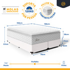 Cama Box + Colchão De Molas Ensacadas Pillow Top Flora Queen