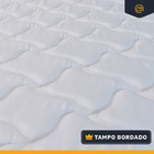 Cama Box + Colchão De Molas Ensacadas Pillow Top Neve + Auxil
