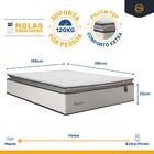 Cama Box + Colchão De Molas Ensacadas Pillow Top Supreme Lux