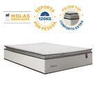 Cama Box + Colchão De Molas Ensacadas Pillow Top Supreme Lux
