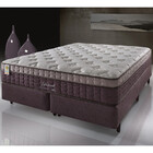 Cama Box + Colchão King Detroit Molas Ensacadas Visco Gel Pil