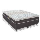 Cama Box + Colchão King Size Castor Pocket Híbrido Class One