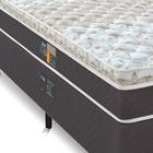 Cama Box + Colchão King Size Castor Pocket Híbrido Class One