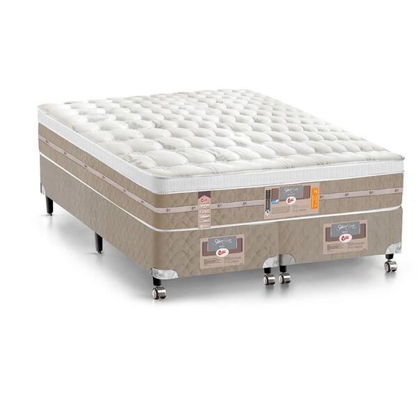 Cama Box + Colchão King Size Castor Pocket Silver Star Air On