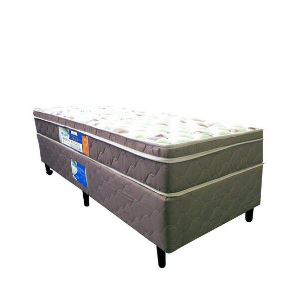 Cama Box + Colchão Netsono Euro Solteiro One Face D33 100x200