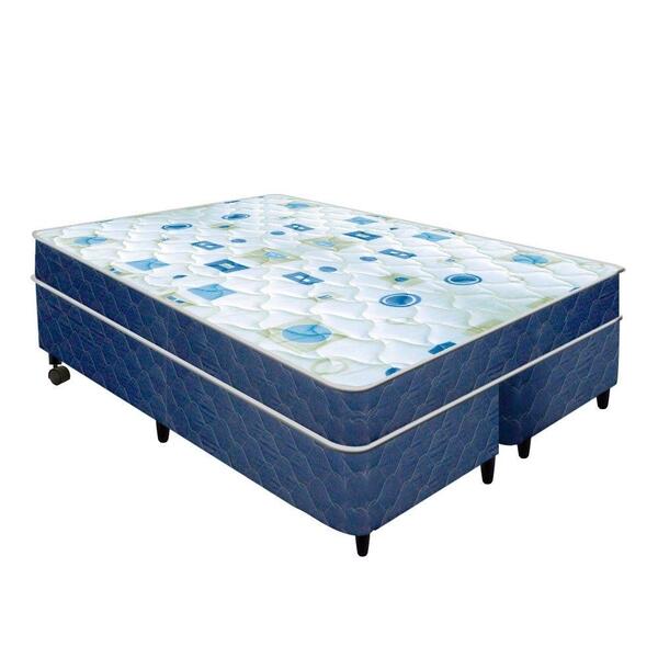Cama Box + Colchão Netsono Queen Double Face D28 158x198x42cm
