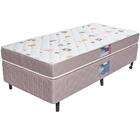 Cama Box + Colchão Netsono Solteiro Double Face D33 88x188x42