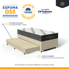 Cama Box + Colchão Ortobom De Espuma D33 Airtech 100 + Auxili