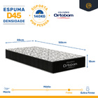 Cama Box + Colchão Ortobom De Espuma D45 Airtech 150 + Auxili