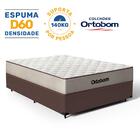 Cama Box + Colchão Ortobom De Espuma D60 Double Face Force Dr