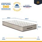 Cama Box + Colchão Ortobom De Espuma D60 Force Dream Solteiro