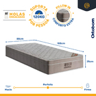 Cama Box + Colchão Ortobom De Molas Ensacadas Airtech Springp