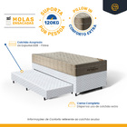 Cama Box + Colchão Ortobom De Molas Ensacadas Airtech Springp