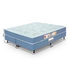 Cama Box + Colchão Queen Size Castor Espuma D45 Sleep Max 18c