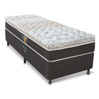 Cama Box + Colchão Solteiro Castor Pocket Híbrido Class One F