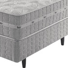 Cama Box + Colchão Solteiro Twin Size Molas Ensacadas Alabama