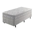 Cama Box + Colchão Solteiro Twin Size Molas Ensacadas Alabama