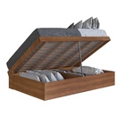 Cama Box Articulável Casal 140 Istambul Nogal - Art In Móveis