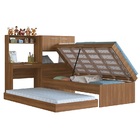 Cama Box Articulável E Cama Auxiliar 90 C/ Estação Israel Nog