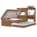 Cama Box Articulável E Cama Auxiliar 90 C/ Estação Israel Nog