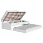 Cama Box Articulável E Cama Auxiliar 90 Israel Branco - Art I