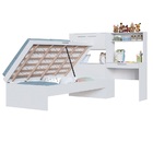 Cama Box Articulável Solteiro 90 C/ Estação Israel Branco