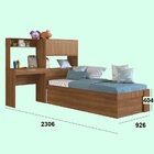 Cama Box Articulavel Solteiro 90 C/ Estação Istambul Nogal -