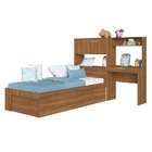 Cama Box Articulavel Solteiro 90 C/ Estação Istambul Nogal -