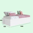 Cama Box Articulável Solteiro Istambul Branco