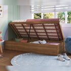 Cama Box Articulável Solteiro Istambul Nogal