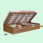 Cama Box Articulável Solteiro Istambul Nogal