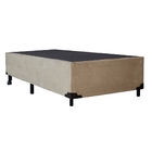 Cama Box Base Casal Com Auxiliar Semi Ortopedica Suede Areia