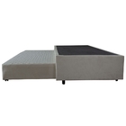 Cama Box Base Casal Com Auxiliar Semi Ortopedica Suede Preto
