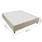Cama Box Base Casal King 1,93m Suede Marsala