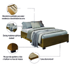 Cama Box Base Casal Para Colchão De Até 1,38m Desmontável Aru