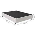 Cama Box Base Casal Queen 1,58m Marsala