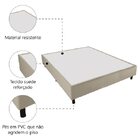 Cama Box Base Casal Queen 1,58m Suede Marsala
